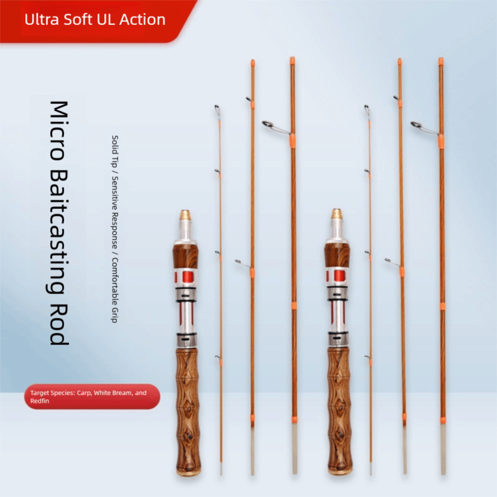 Fishing Rod Carbon Fiber - 2025 4 seções fiação vara de