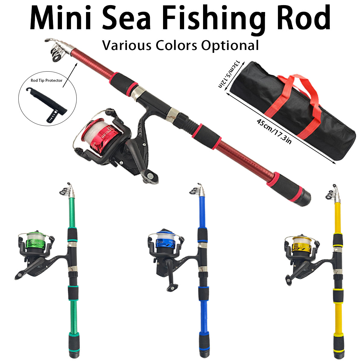 Fishing Rod Combo - Conjunto de Vara de Pesca Telescópica