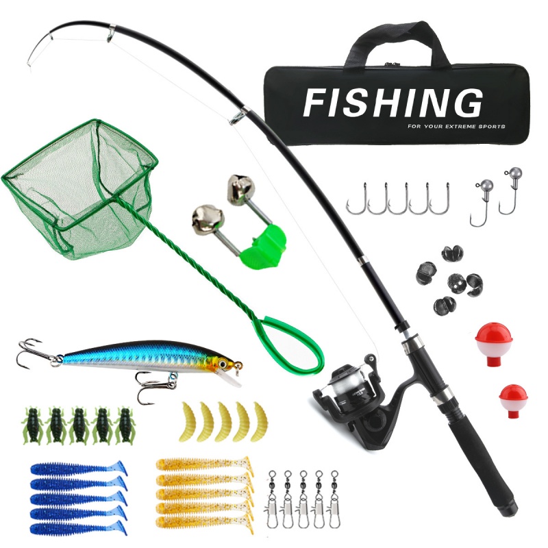 Fishing Rod Spinning - Kit de combinação de vara de