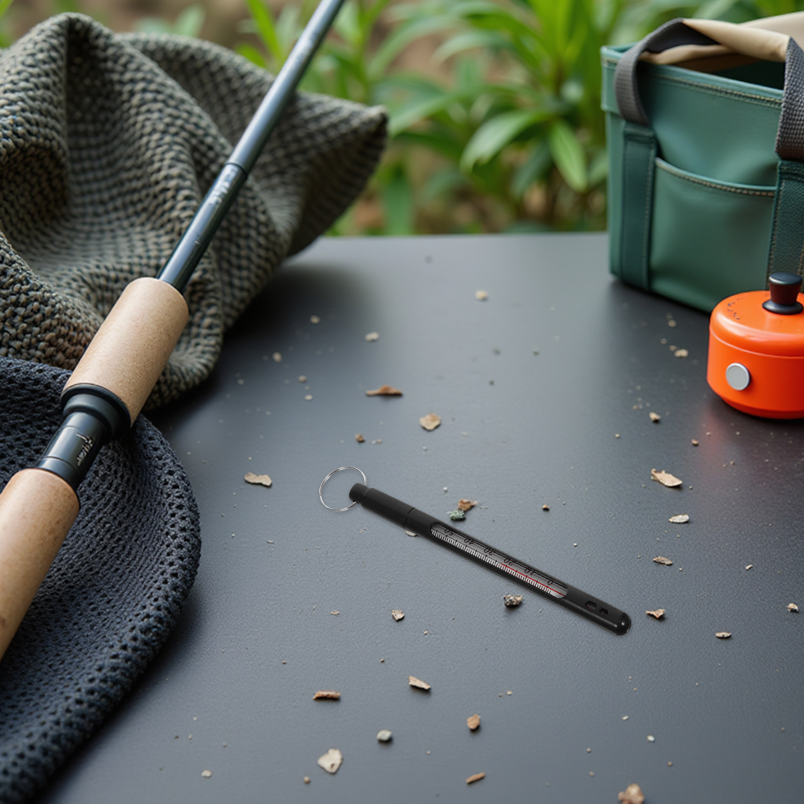 Fishing Rod Fly - Termômetro de Água para Pesca, Material