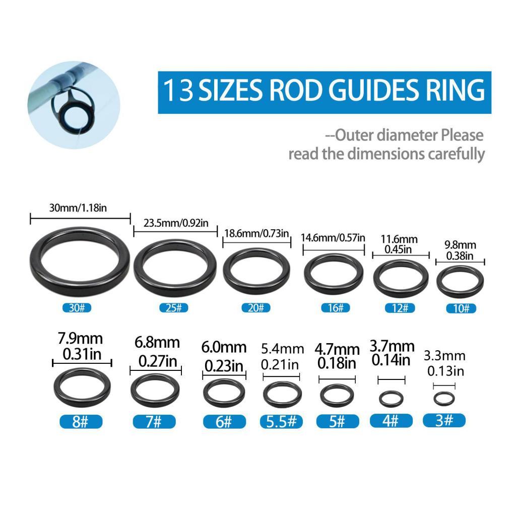 26 peças guias de vara de pesc - Fishing Rod Tip Replacement avaliação e preço