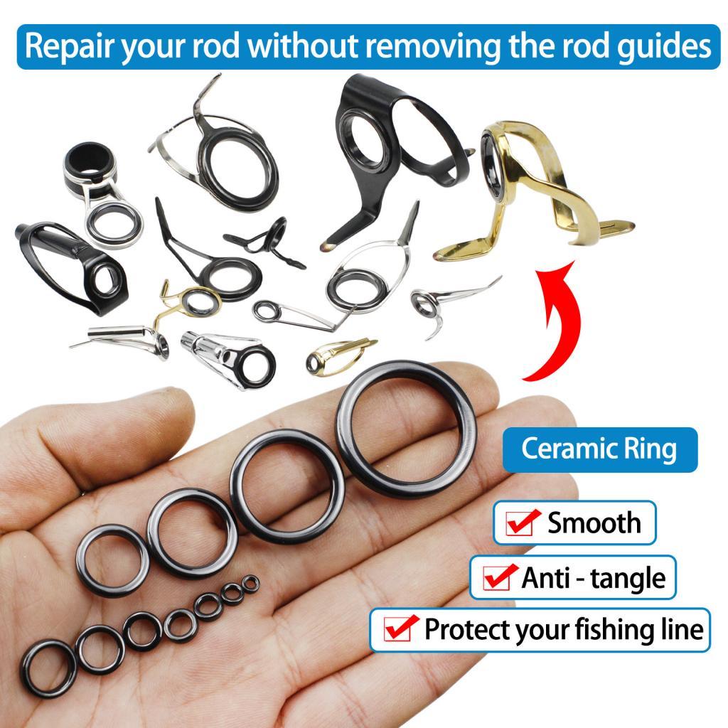 26 peças guias de vara de pesc - Fishing Rod Tip Replacement avaliação e preço