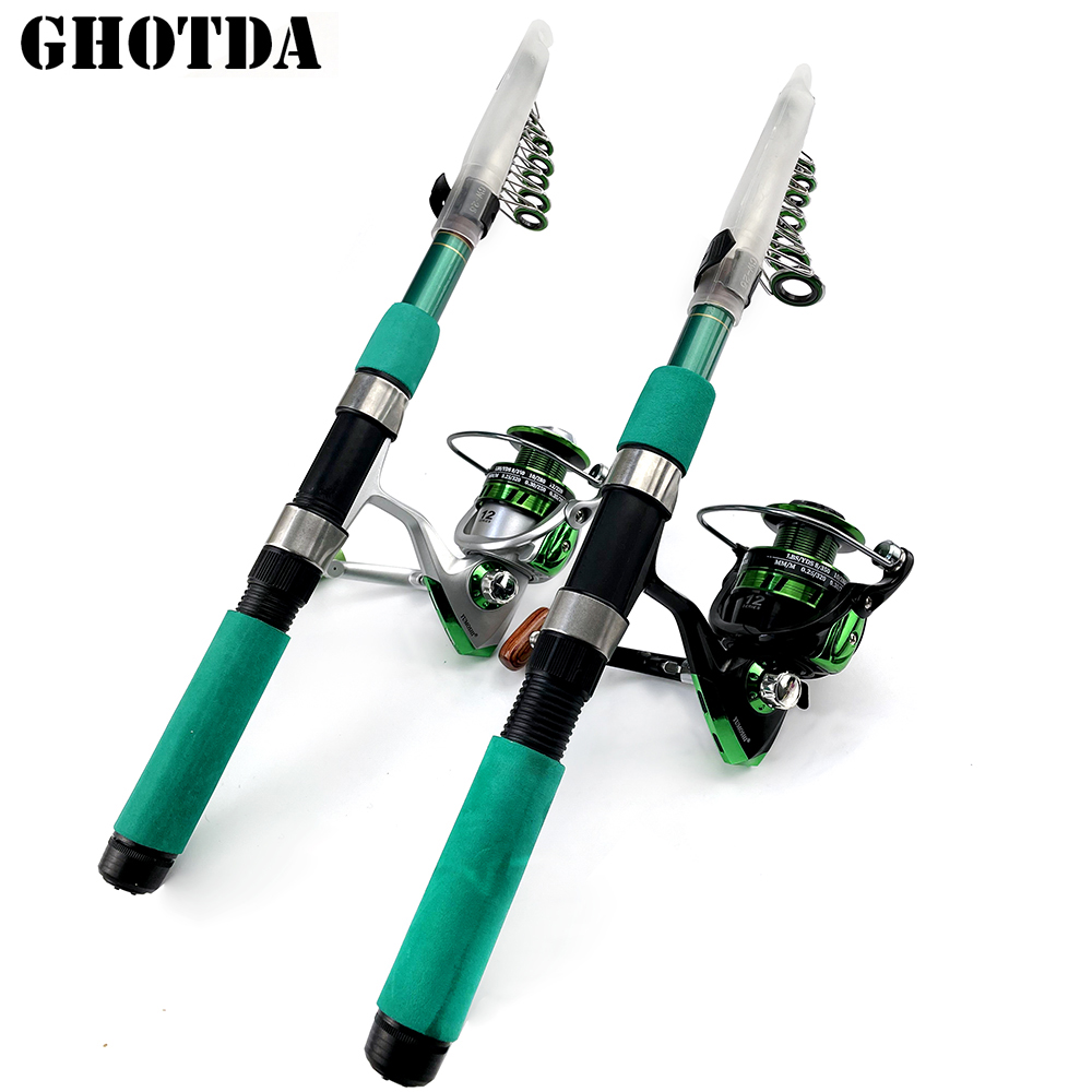 Portátil Mar Pesca Rod Set, Su - Fishing Rod Combo avaliação e preço