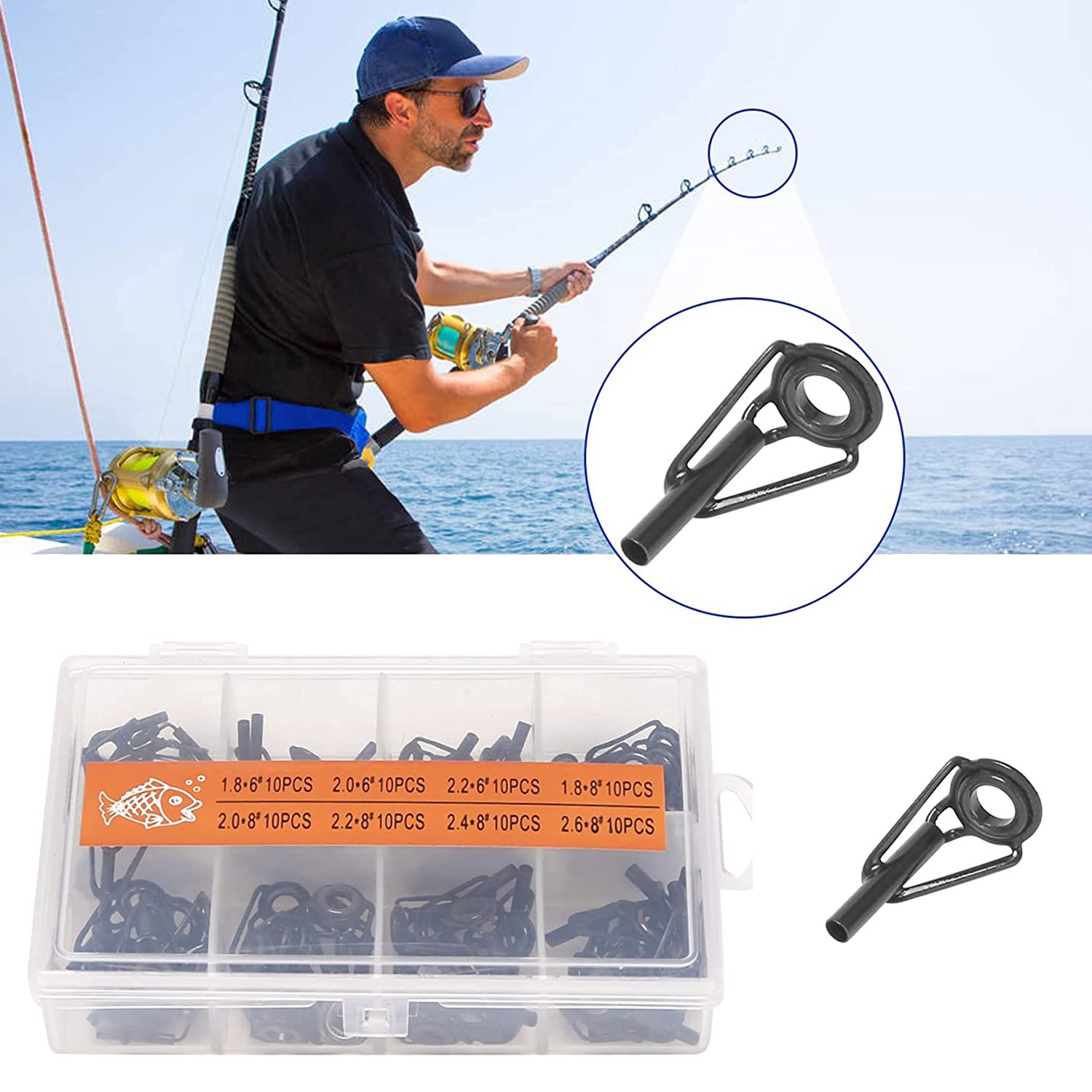 Kit de Reparo de Ponta de Vara - Fishing Rod Tip Replacement avaliação e preço