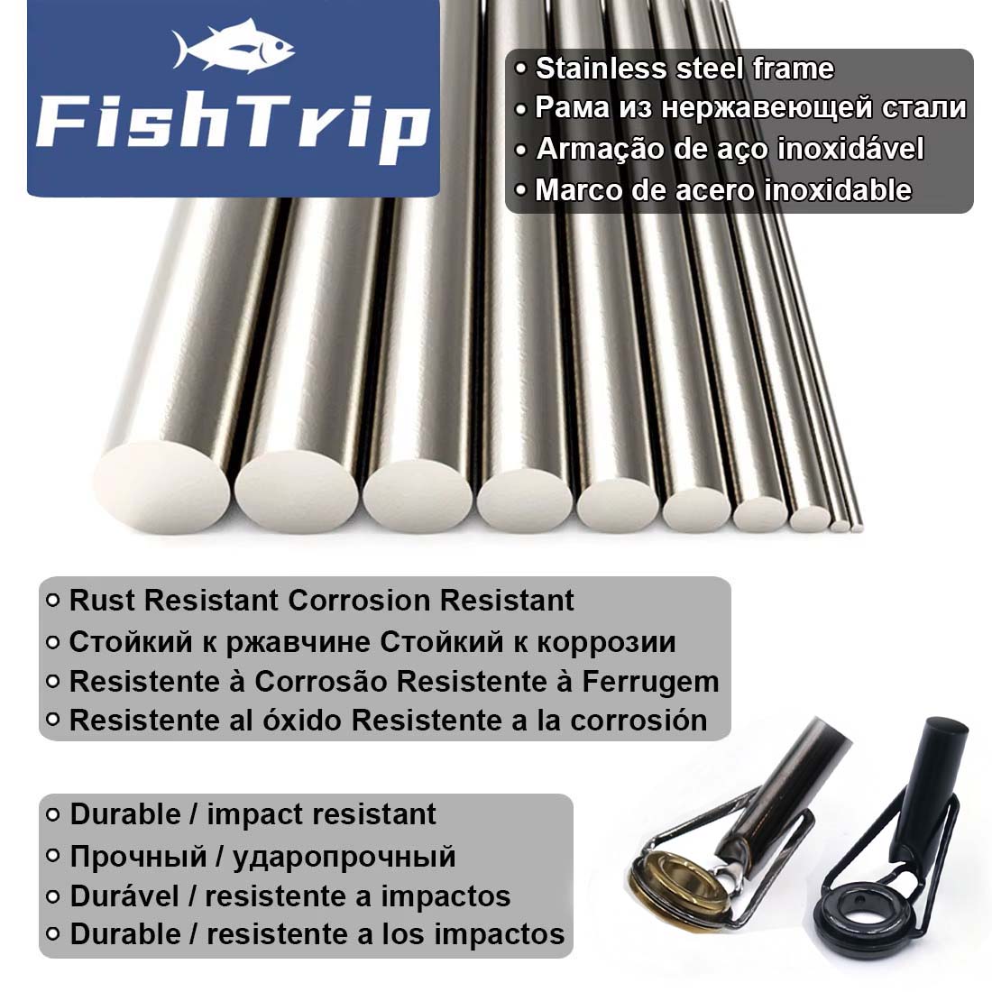 Kit de reparo de ponta de hast - Fishing Rod Tip Replacement avaliação e preço