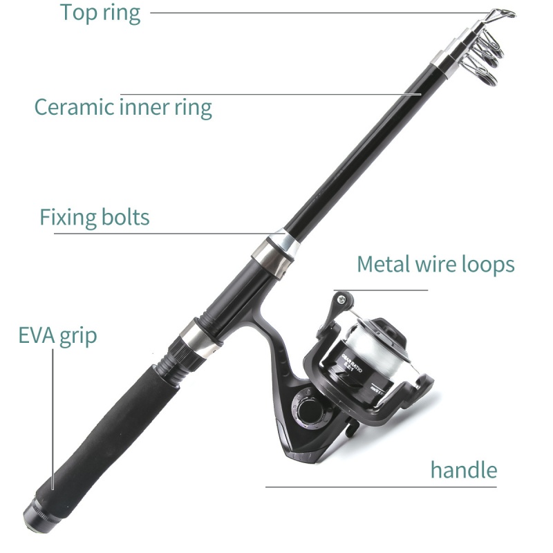 Kit de combinação de vara de p - Fishing Rod Spinning avaliação e preço