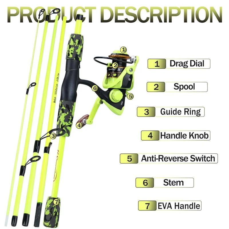 Conjunto de Vara de Pesca Port - Fishing Rod Combo avaliação e preço