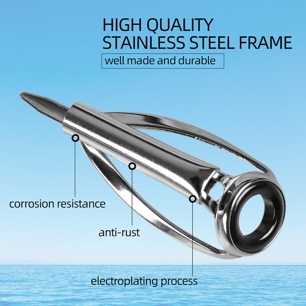 10/40 peças Anéis Guia para Va - Fishing Rod Tip Replacement avaliação e preço