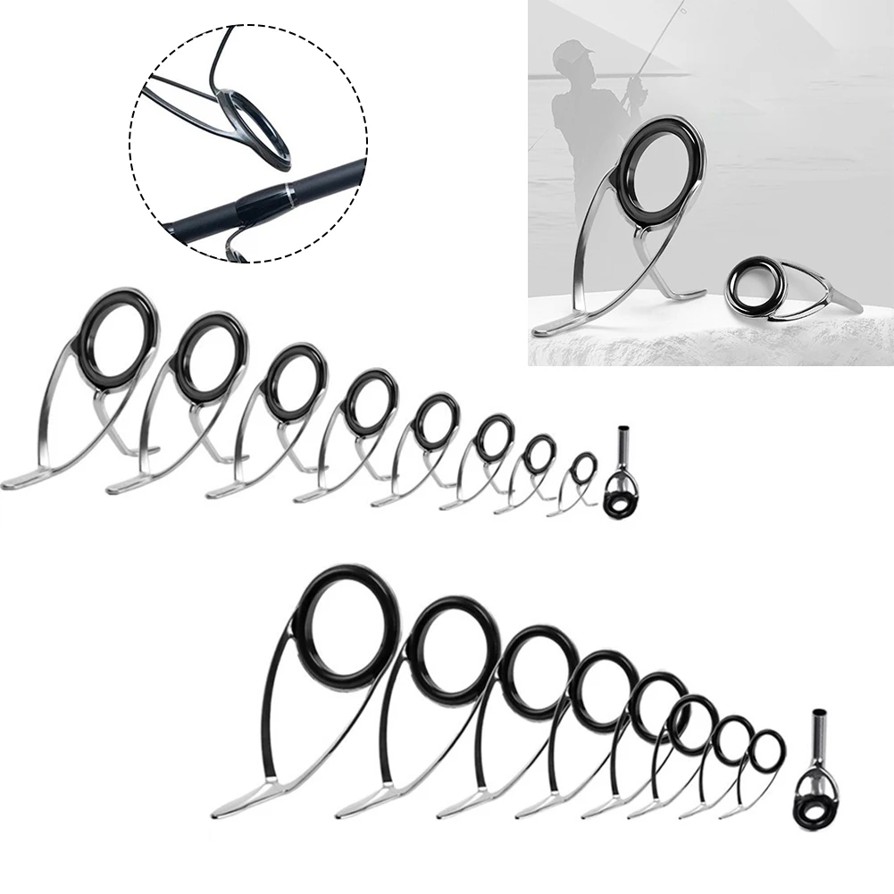 9 pçs vara de pesca anel super - Fishing Rod Repair Kit avaliação e preço